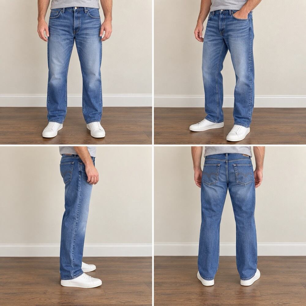 Signature by Levi Strauss Relaxed Jeans Men’s 38x30 Blue Denim